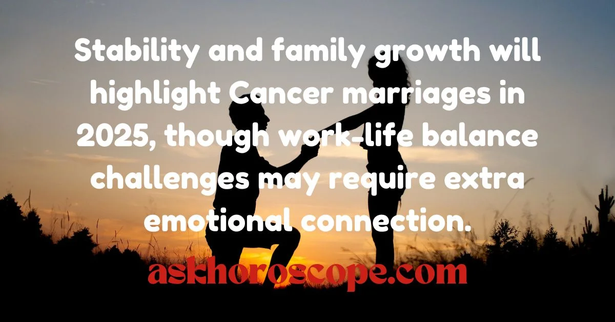 Cancer Horoscope 2025 Marriage Quote